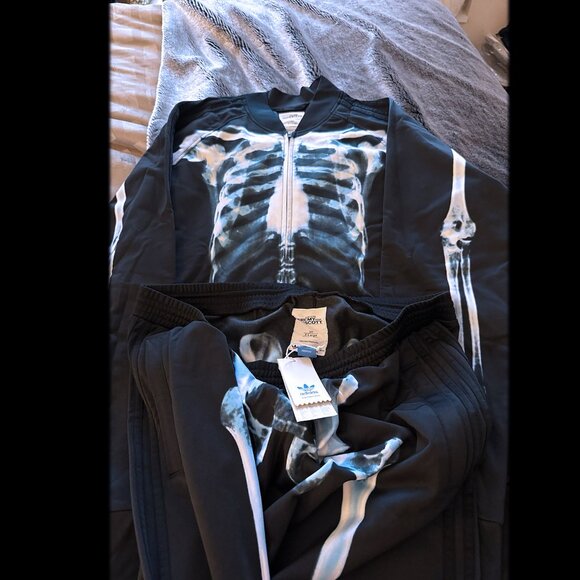 Rare 2010 Jeremy Scott Adidas Originals X-Ray Track Suit NWT Skeleton - X Large - Picture 9 of 11